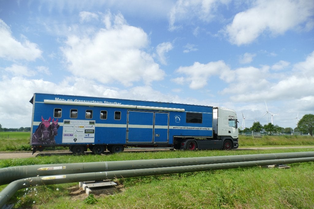 oplegger voor 2 en 4 spanmenners, Auto diversen, Aanhangers en Bagagewagens, Ophalen, Gebruikt