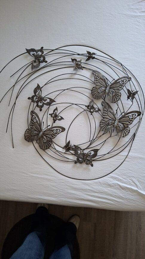 metalen wanddecoratie, Ophalen, Metaal, 81 cm, Gebruikt