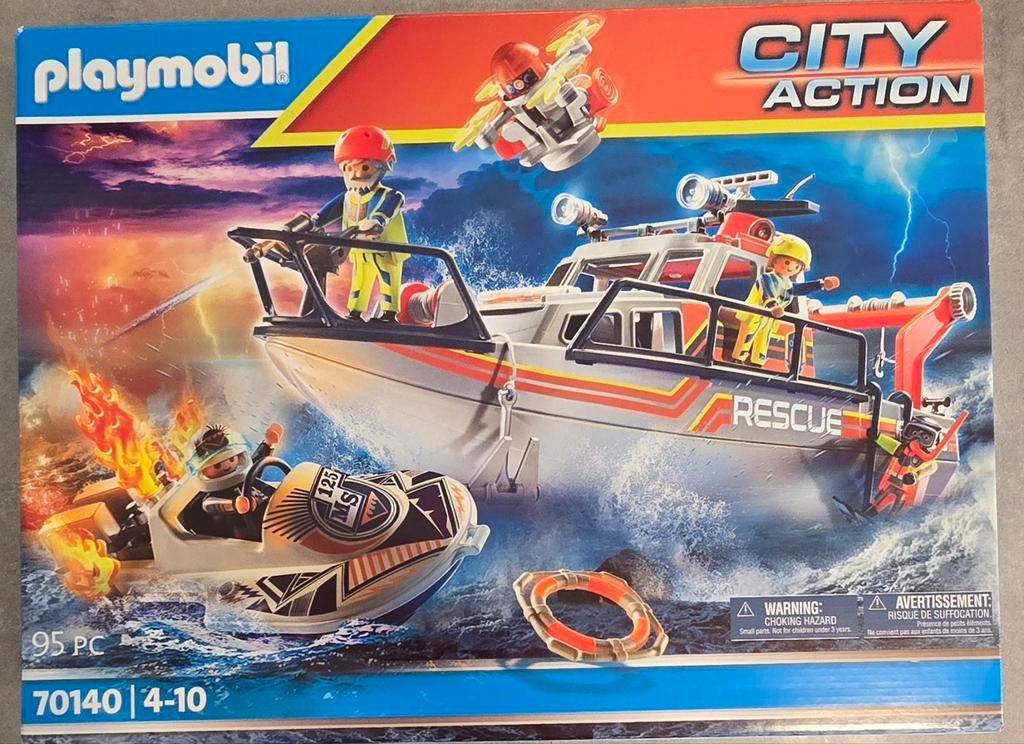Playmobil action Rescue boot 70140, Ophalen of Verzenden, Nieuw