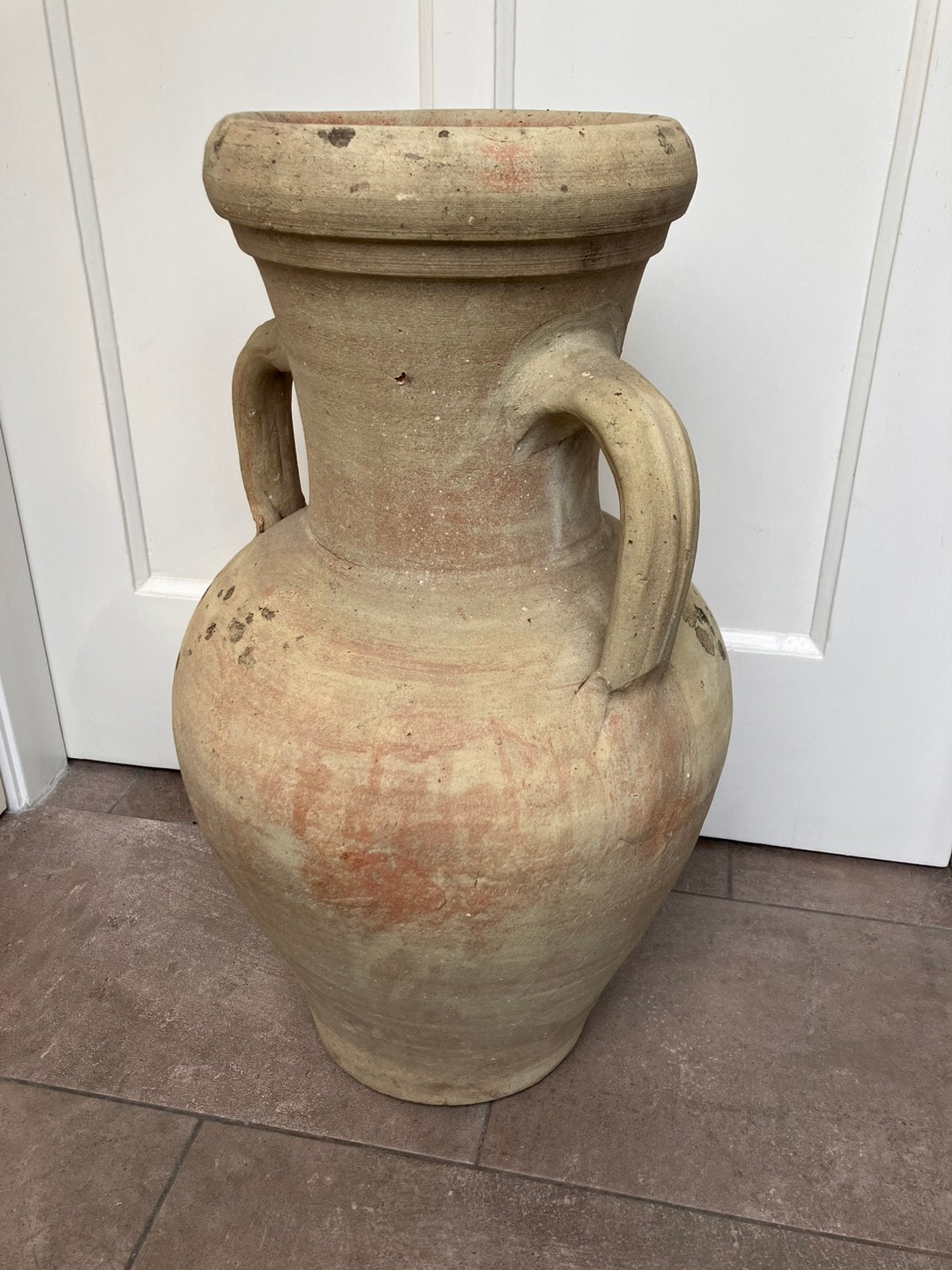 Grote amfoor terracotta kruik  / tuinvaas, Ophalen, Gebruikt