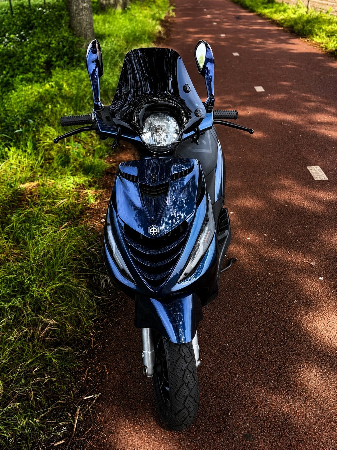 Piaggio Zip 50cc 4t blauw kenteken, Ophalen, Gebruikt, Benzine, Piaggio