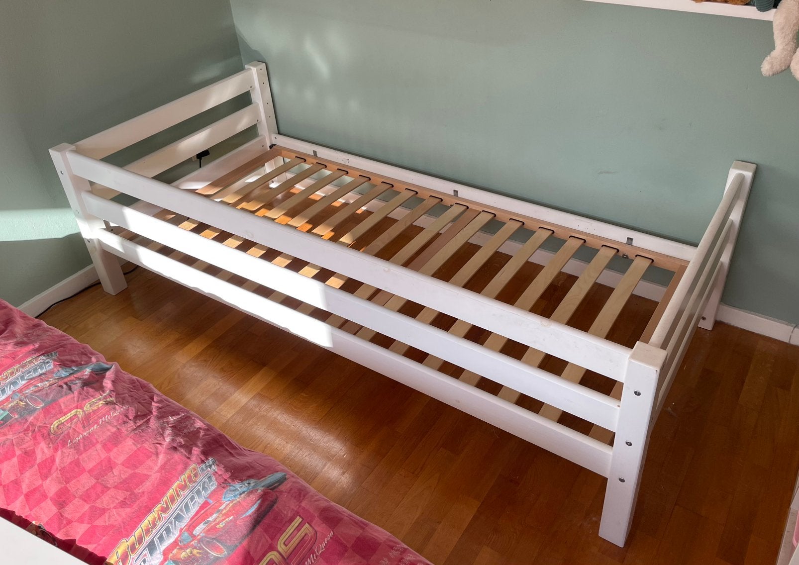 Hoppekids eenpersoonsbed 90x200 cm wit, Gebruikt, 90 cm, Eenpersoons, Wit