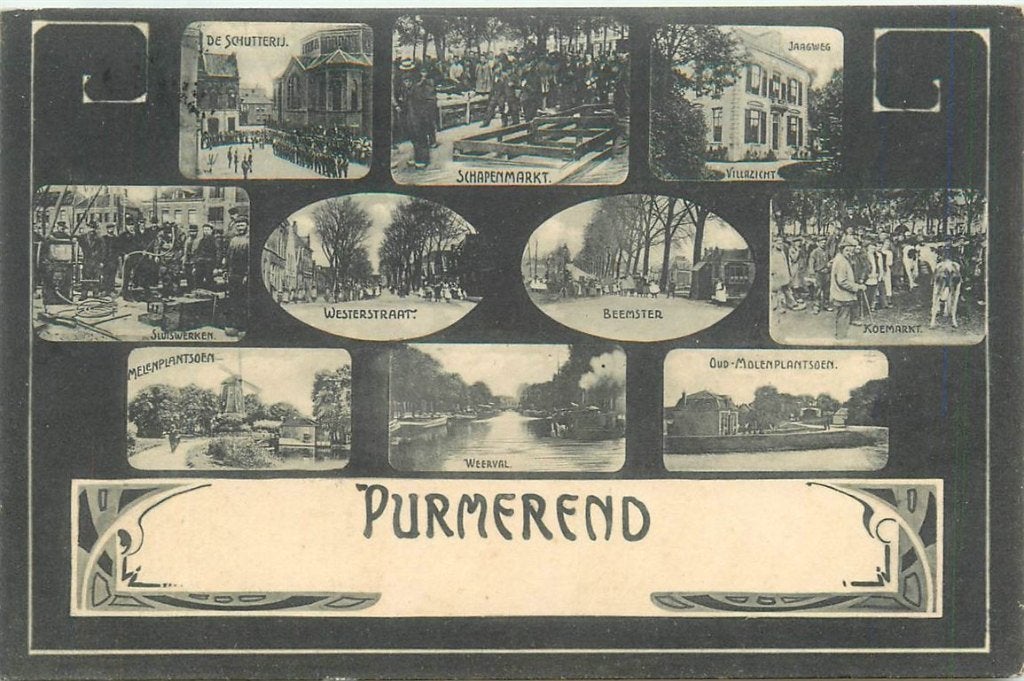 701-431-009 Purmerend, Verzamelen, Ophalen of Verzenden, Voor 1920, Noord-Holland