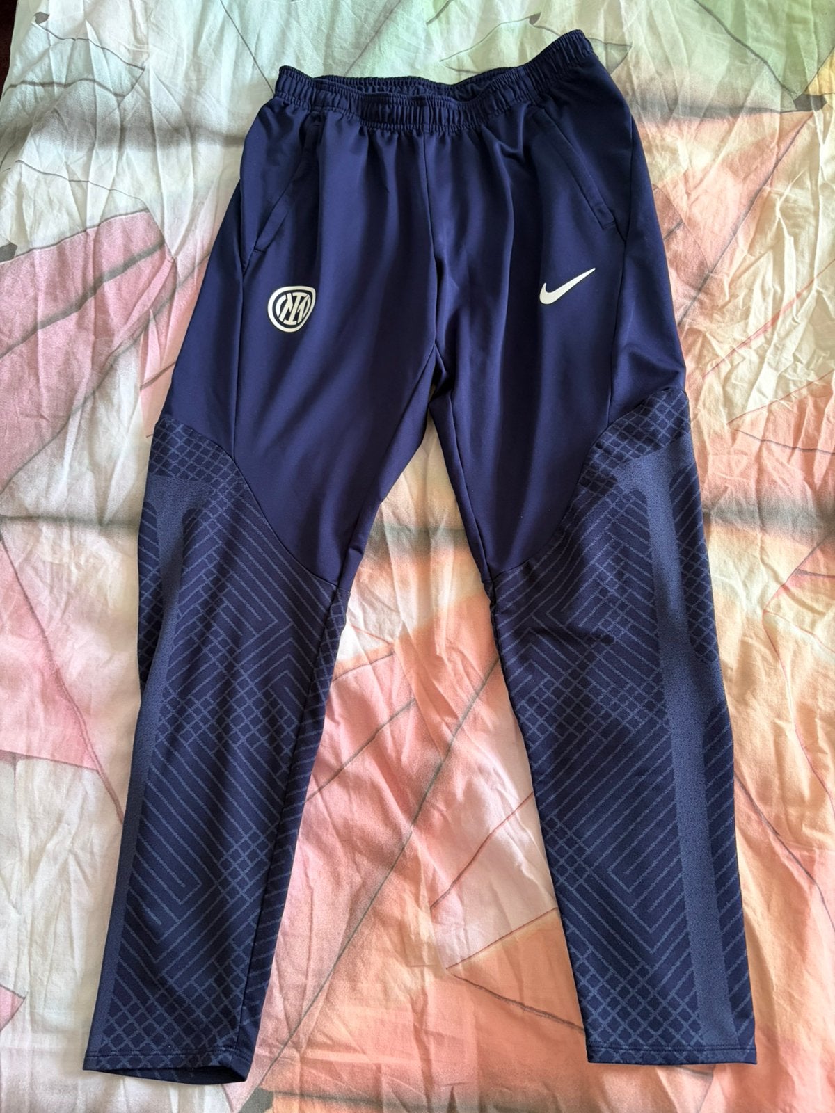 Nike Inter trainingsbroek L, Maat 52/54 (L), Blauw, Ophalen of Verzenden, Voetbal