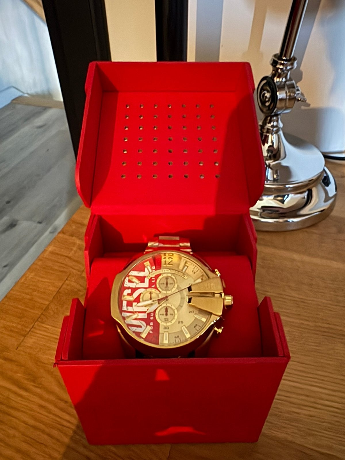 Diesel mega chief horloge nieuw!, Overige merken, Staal, Polshorloge, Nieuw