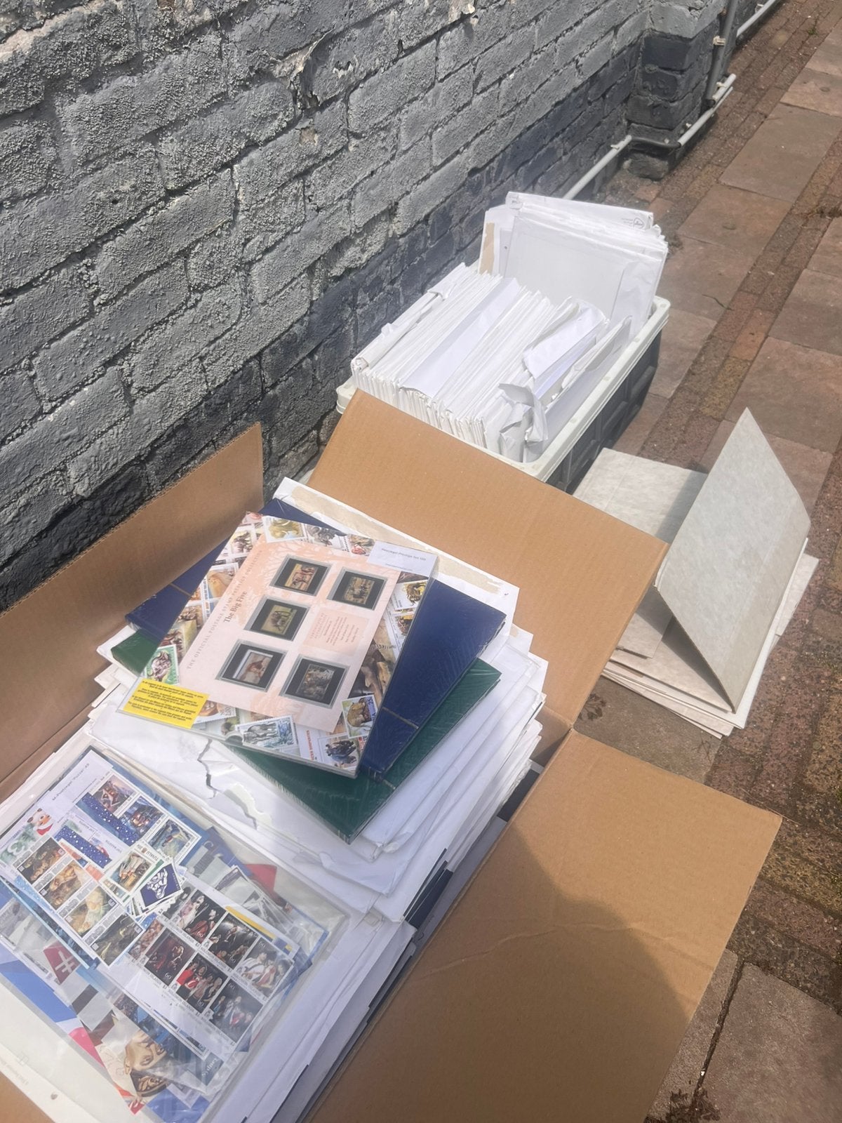 Grote partij edel collecties postzegels/munten., Ophalen, Aandeel