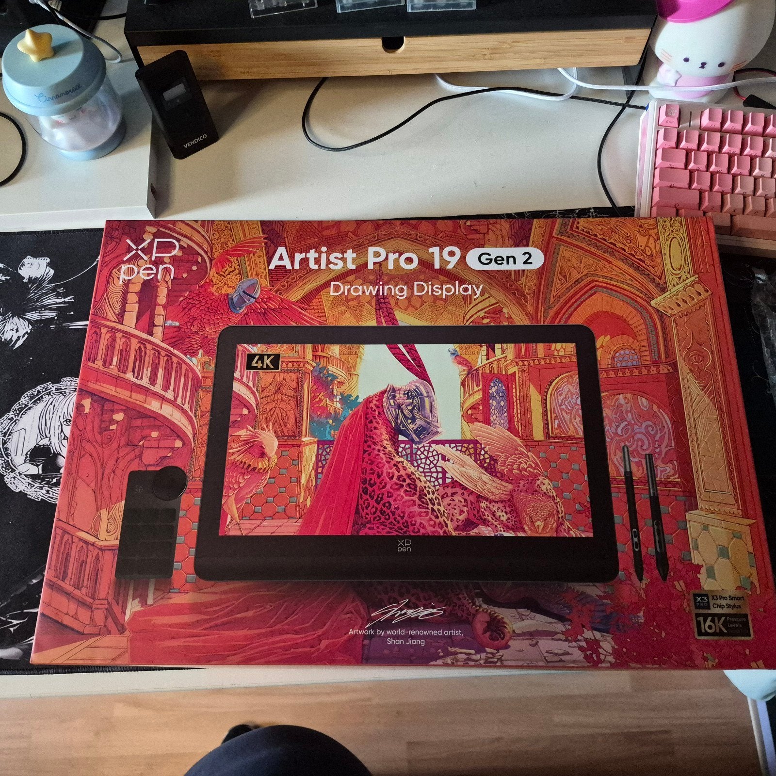XP-Pen Artist Pro 19 Gen.2 Tekentablet 4K Display, Computers en Software, Ophalen, Multi-touch, Zo goed als nieuw, XP-Pen