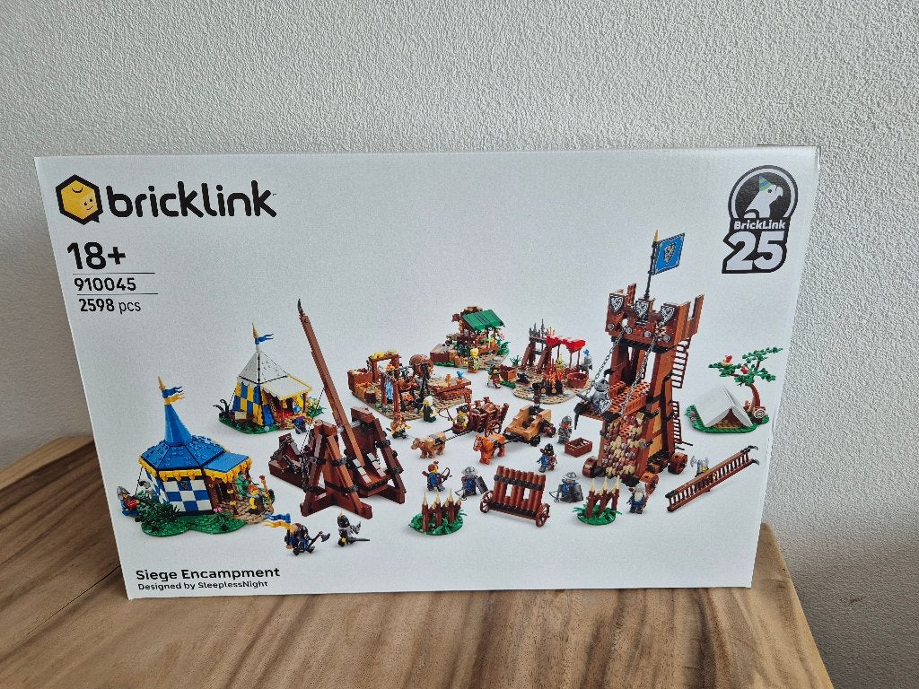 Lego Bricklink 910045 Belegeringskamp nieuw, Lego, Lego, Nieuw, Ophalen of Verzenden