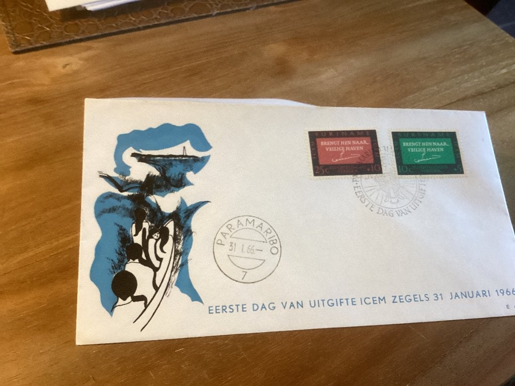 No3551 Suriname E41 anders Nederland jaargangen fdc 1963, Verzenden, Onbeschreven, Rest van de wereld