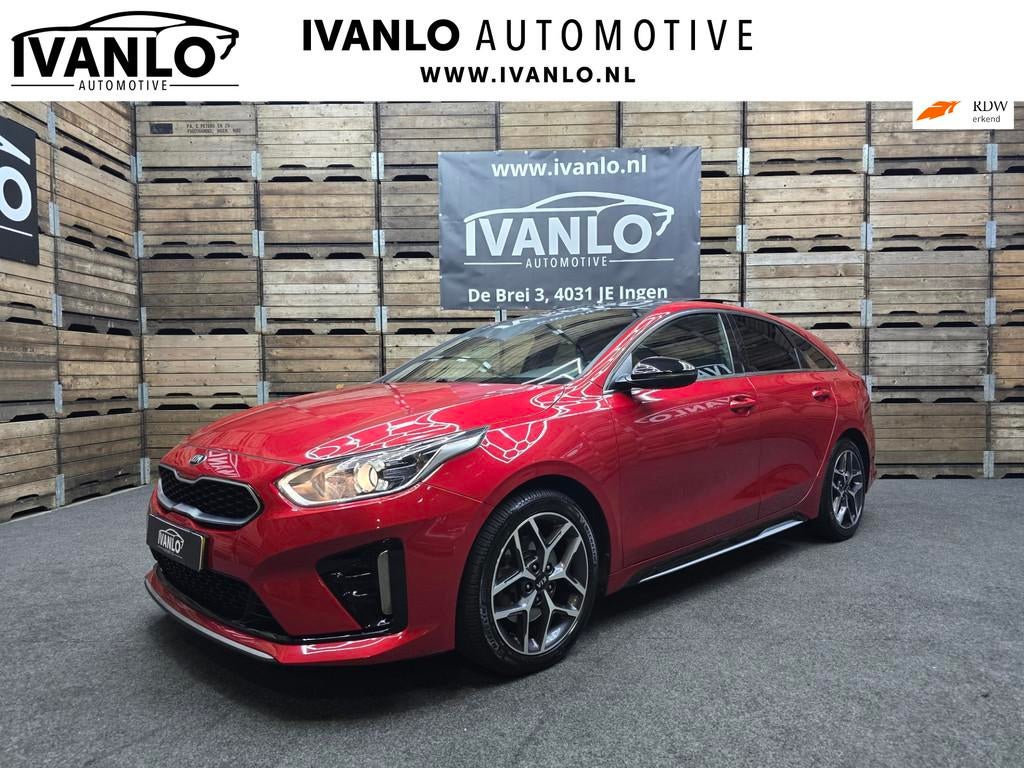 Kia ProCeed 1.5 T-GDi GT-Line Pano Clima Cruise Navi Carplay, Auto's, Kia, Gebruikt, 4 cilinders, 160 pk, Leder en Stof