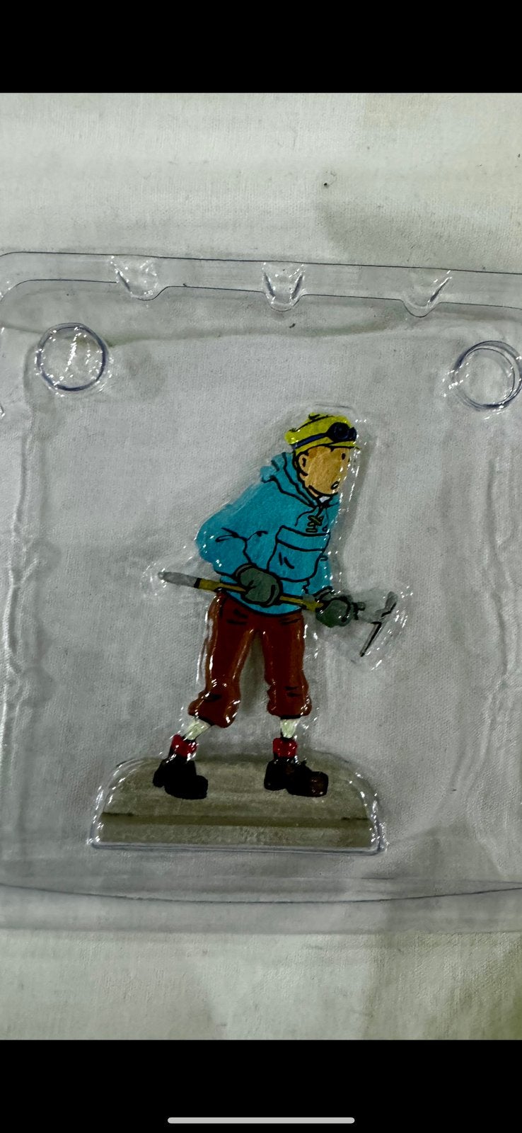 Kuifje figuurtje tin. Nieuw in de blister, Verzamelen, Ophalen of Verzenden, Kuifje, Nieuw, Beeldje of Figuurtje