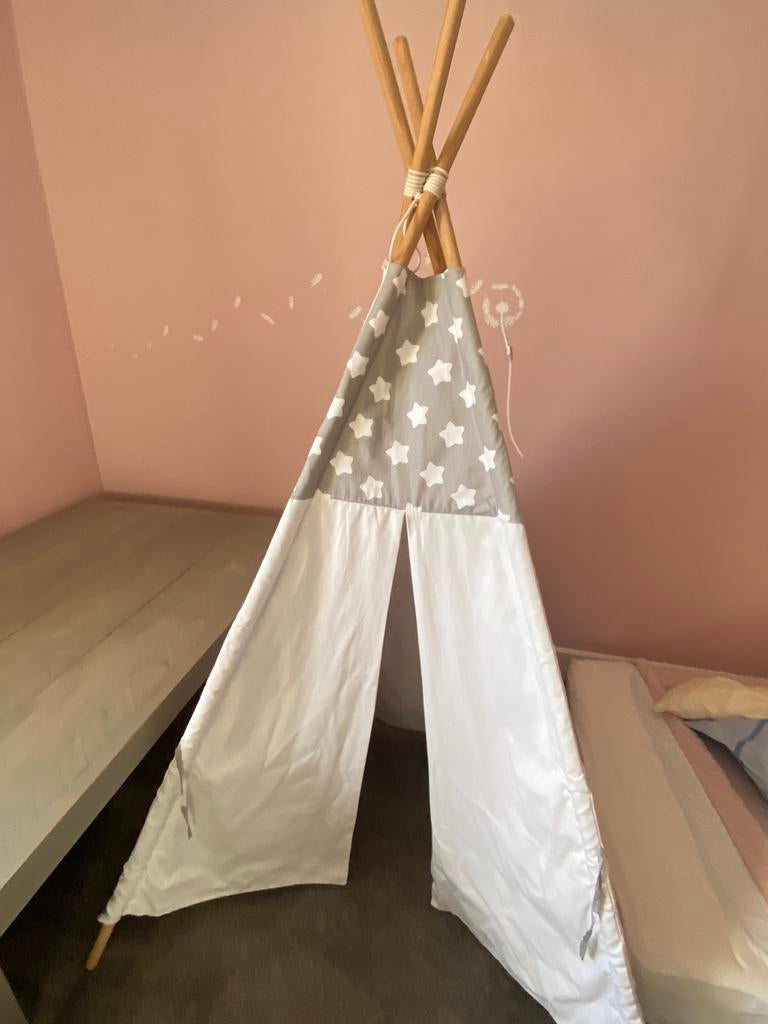 Wigwam tent met sterrenpatroon, Kinderen en Baby's, Speelgoed | Speeltenten, Ophalen of Verzenden, Gebruikt