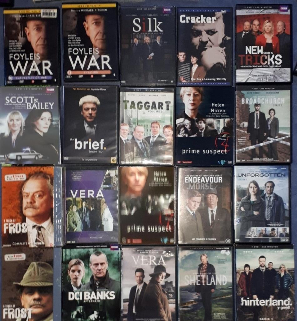 25x Shetlands,Banks,Hinterland,Taggart, Cracker,BlueM, Cd's en Dvd's, Dvd's | Tv en Series, Boxset, Ophalen of Verzenden, Zo goed als nieuw