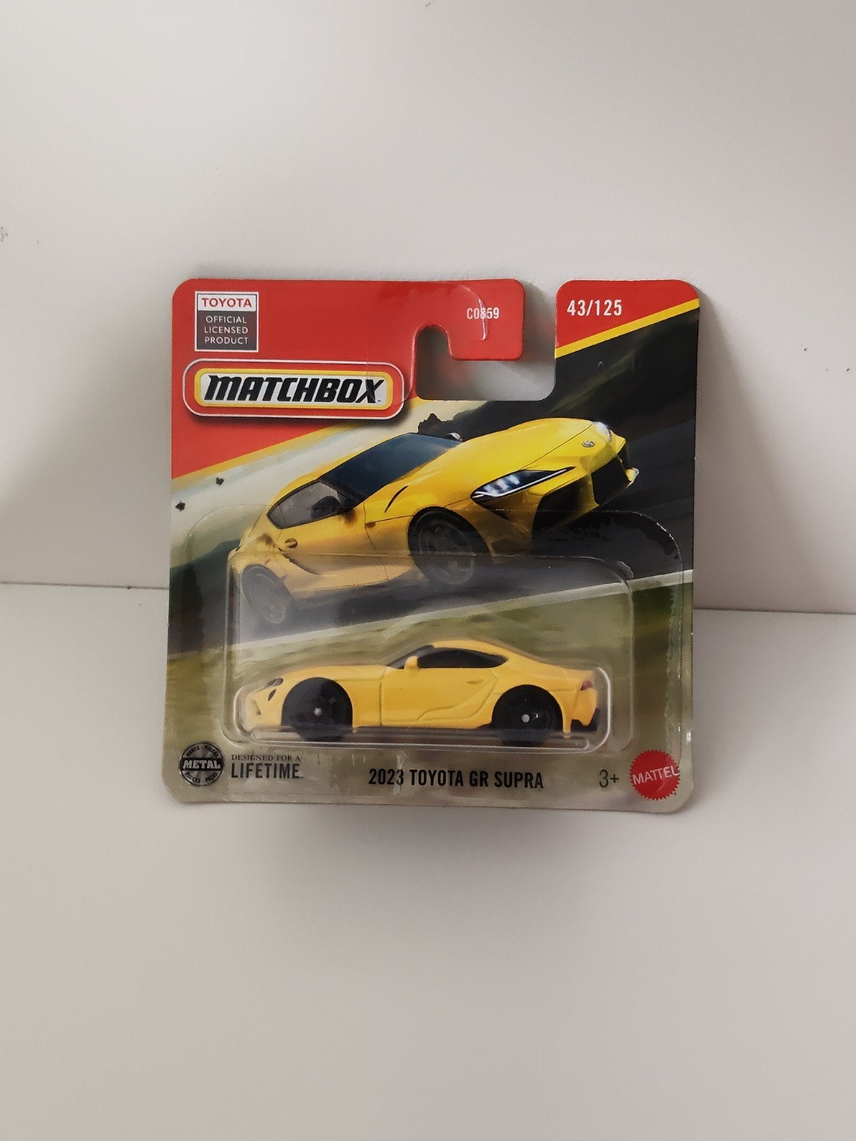 Matchbox 2023 Toyota GR Supra - Geel (Nieuw in verpakking), Verzenden, Nieuw