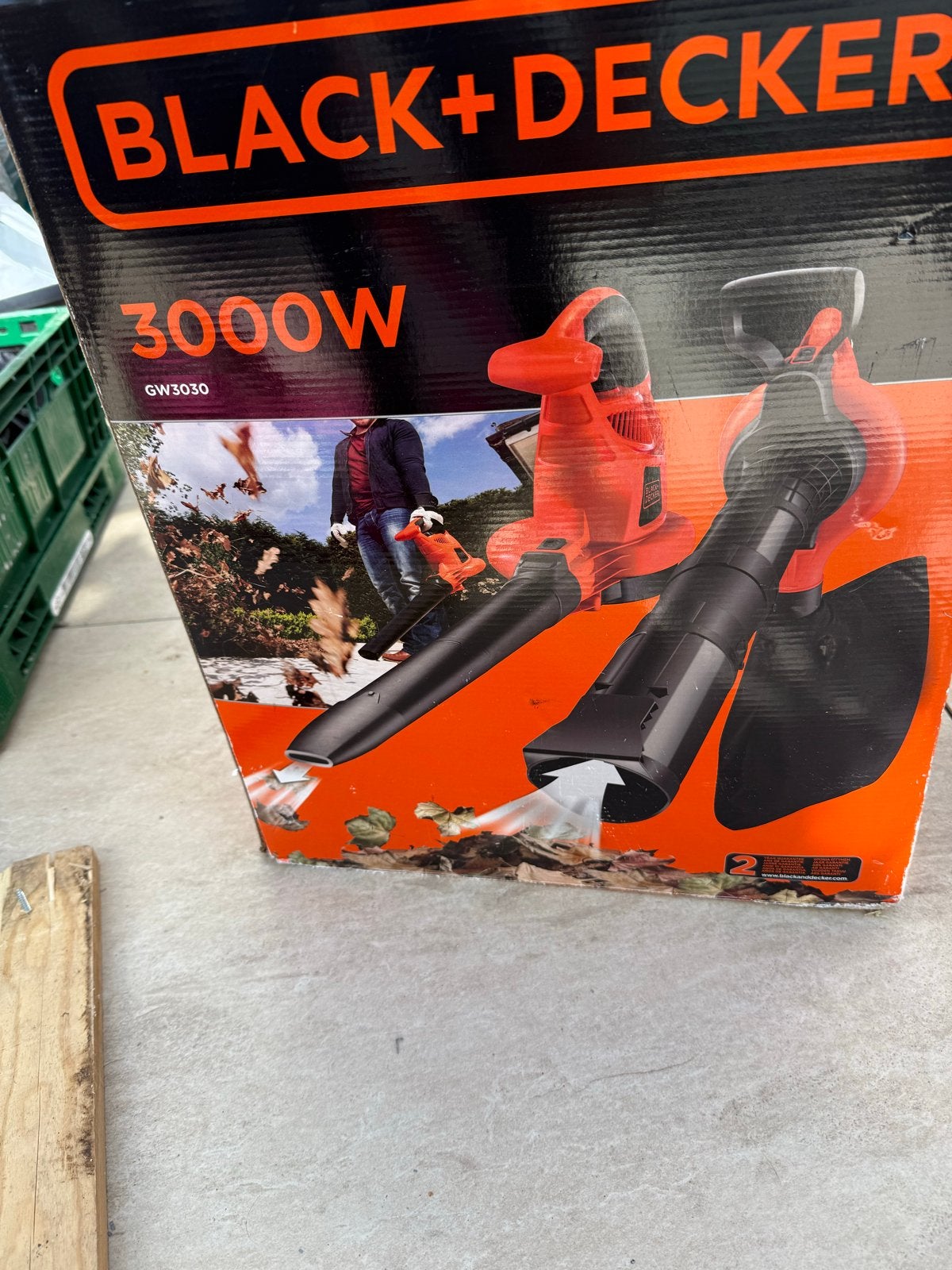 BLACK+DECKER Bladblazer 3000W GW3030, Ophalen of Verzenden, Gebruikt, Elektrisch, Handgedragen