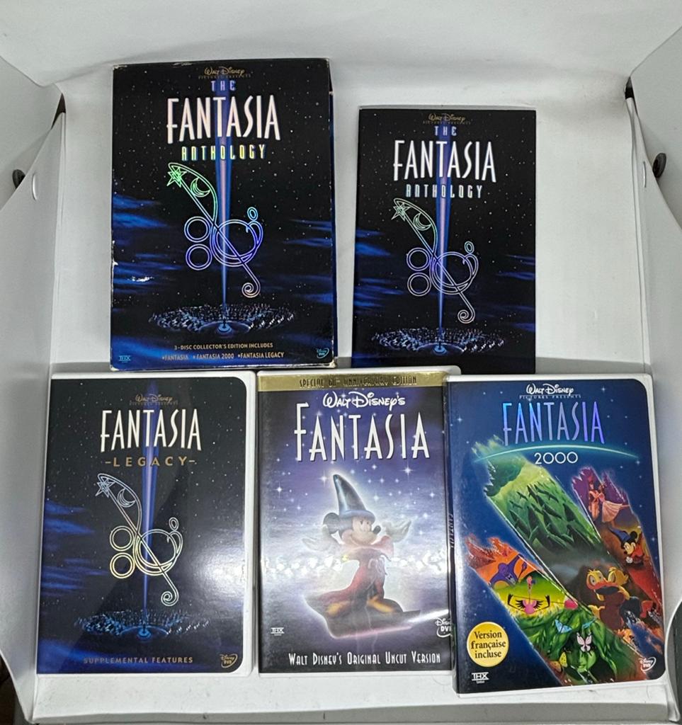 Disney Fantasia Anthologie Boxset (3-Disc Collector's Editio, Gebruikt, Tekenfilm, Boxset, Ophalen of Verzenden