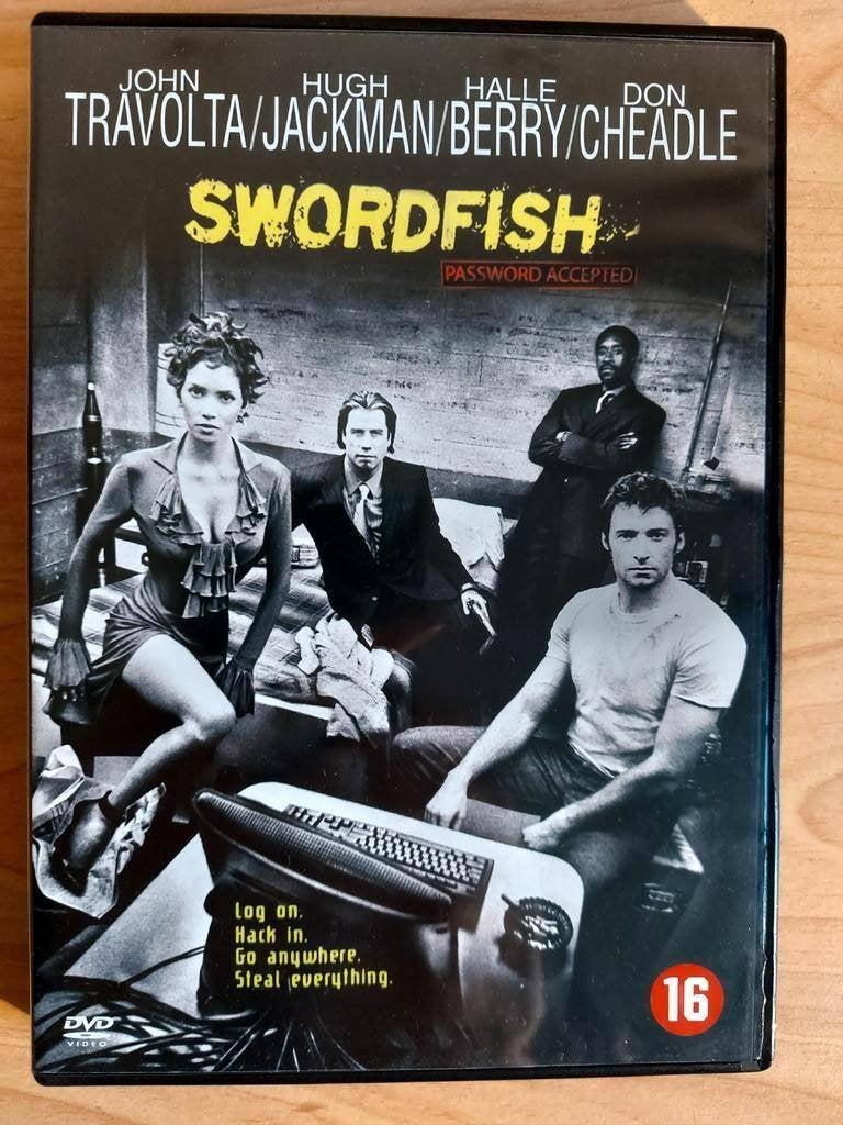 Swordfish - John Travolta Halle Berry, Alle leeftijden, Ophalen of Verzenden, Zo goed als nieuw