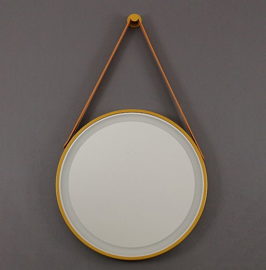Spiegel, goud, rond, LED 3 kleuren, condensvrij, Kairo 80, Ophalen of Verzenden, Nieuw