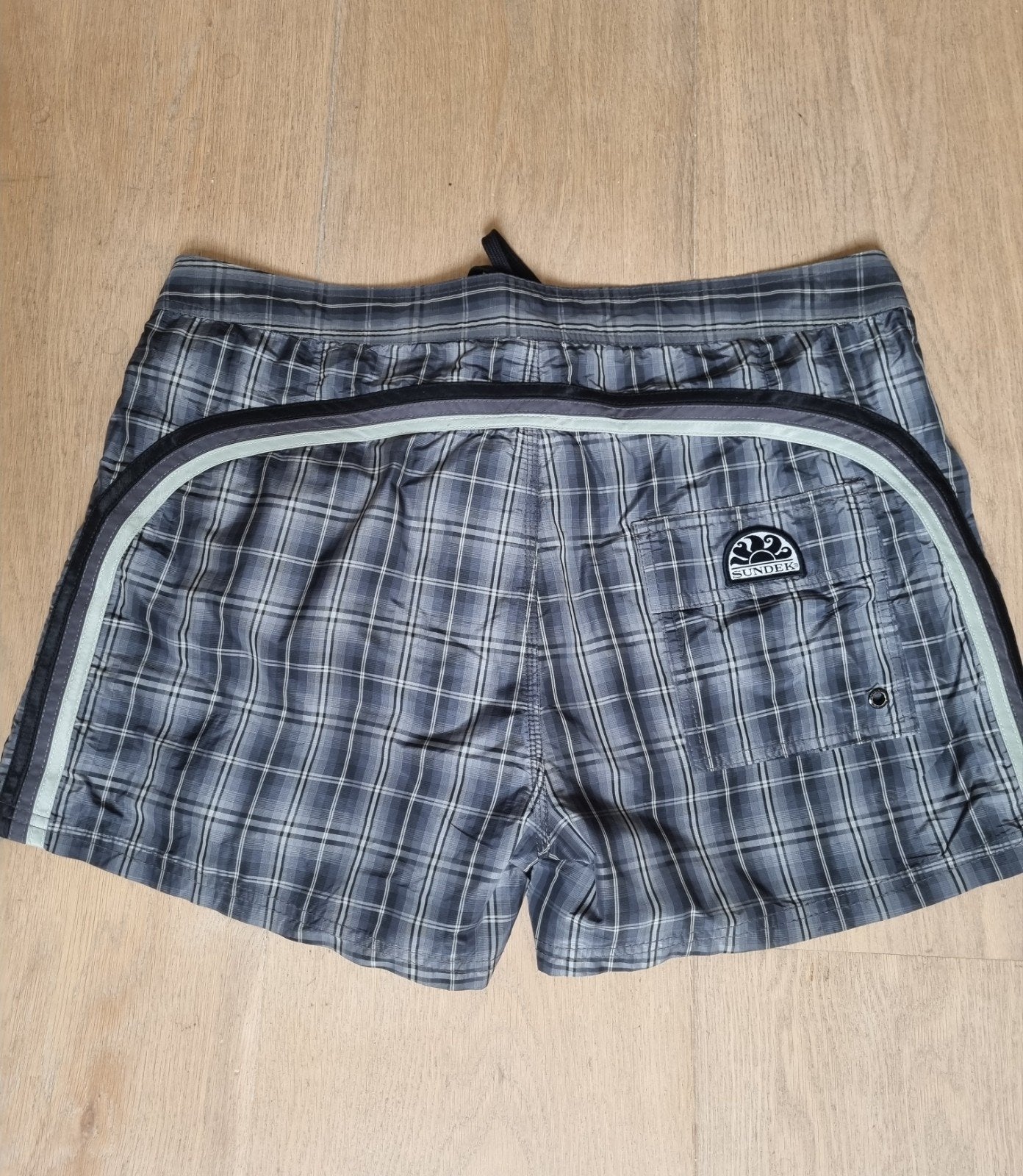 Sundeck Zwemshort  Geruit Maat 34 (L), Ophalen of Verzenden, Grijs, Sundeck, Zwemshort