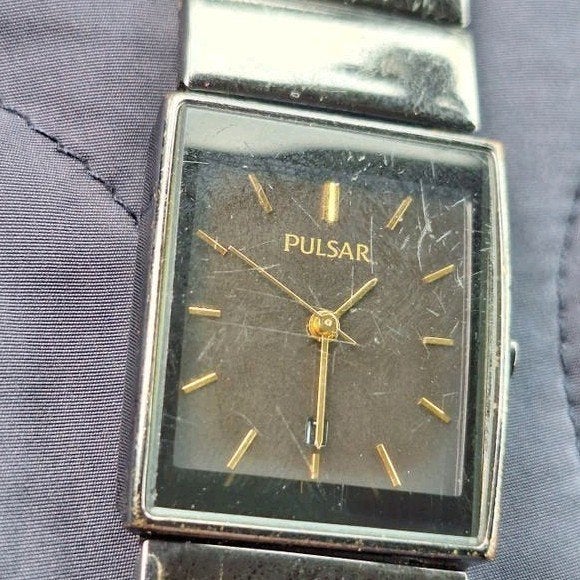 Pulsar vintage horloge, Sieraden, Tassen en Uiterlijk, Horloges | Heren, Ophalen of Verzenden, Gebruikt, Staal, Overige merken
