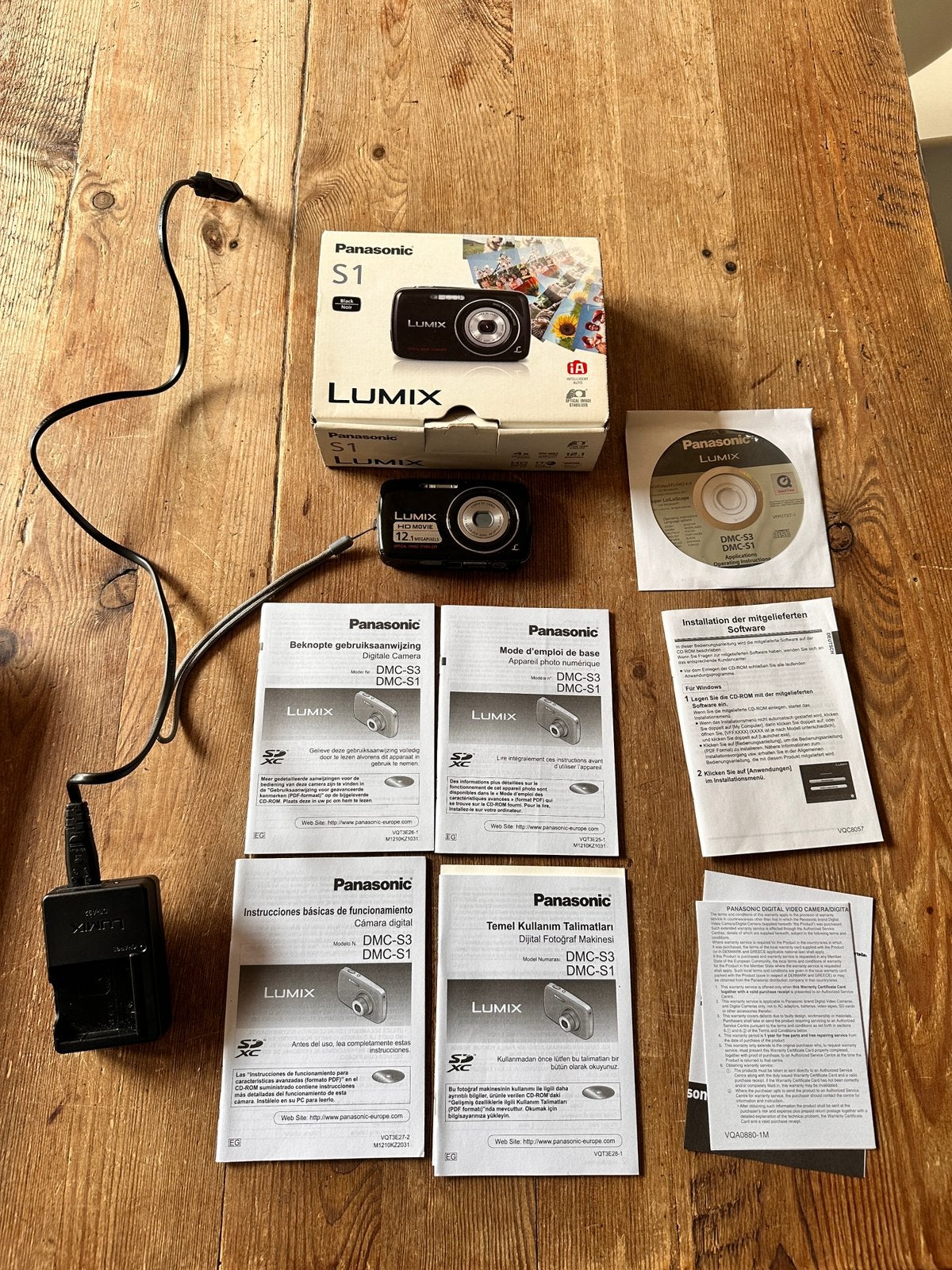 Panasonic Lumix DMC-S1 compleet in originele doos, 12 Megapixel, Compact, Ophalen of Verzenden, 4 t/m 7 keer