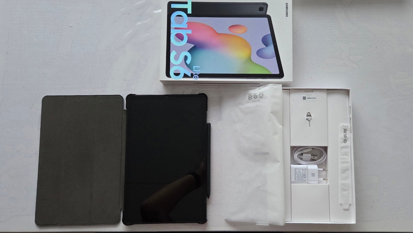 Samsung Galaxy Tab S6 Lite 64GB – Krasvrij – Compleet, Ophalen, Zo goed als nieuw, 10 inch, 64 GB