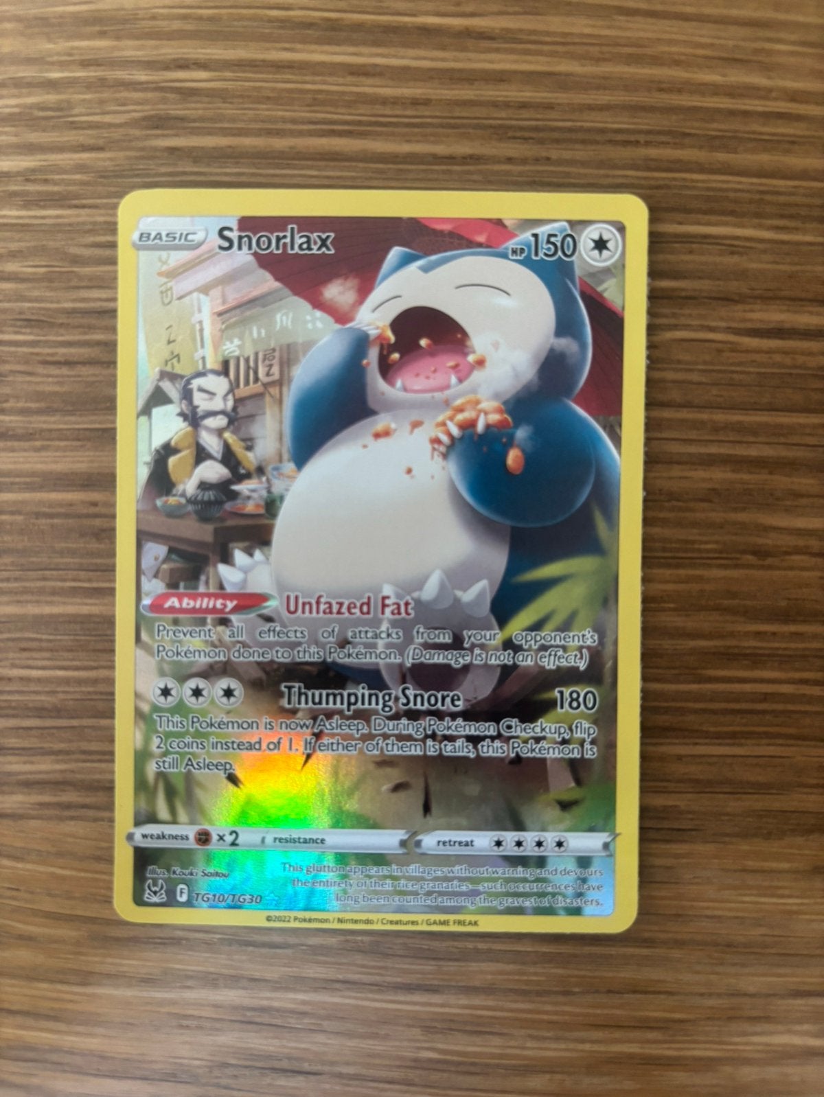 Mooie snorlax tg10/tg30, Ophalen of Verzenden, Zo goed als nieuw