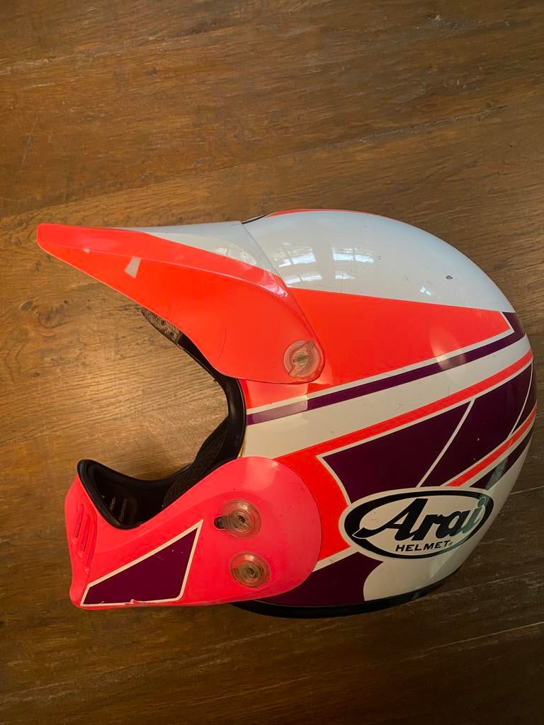 Arai MX-pro  maat :M . Vintage 90’s helm, Motoren, Ophalen of Verzenden, Tweedehands, Offroadhelm, Arai