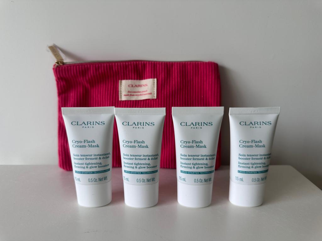 Clarins Cryo-Flash Cream-Mask Set, Gehele gezicht, Wit, Nieuw, Ophalen of Verzenden