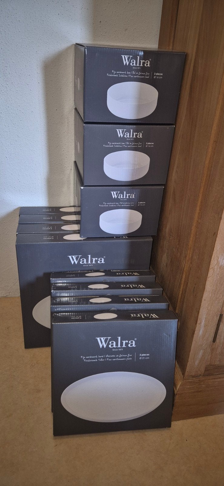 Nieuw Walra Servies - 8 Ontbijt, 8 Diner, 8 Soepkommen, Keramiek, Nieuw, Ophalen of Verzenden, Modern