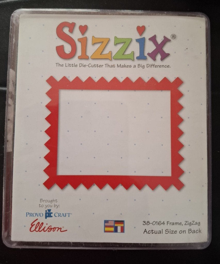 Sizzix snijmal Frame zigzag, Ophalen of Verzenden, Zo goed als nieuw, Frame of Mal, Sizzix