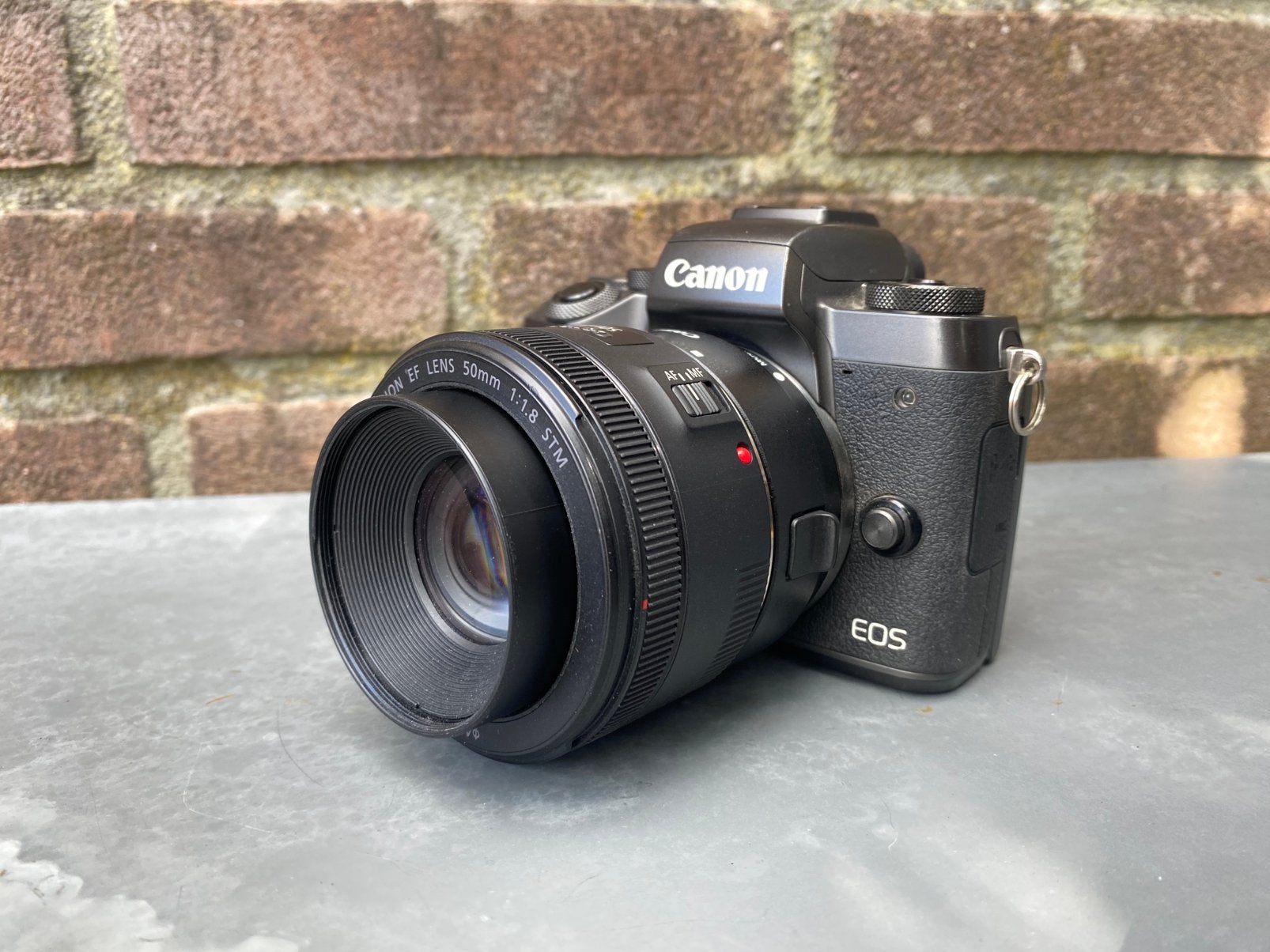 Canon EOS M5 met EF adapter en 50mm lens, Ophalen of Verzenden, Zo goed als nieuw, Canon, Geen optische zoom