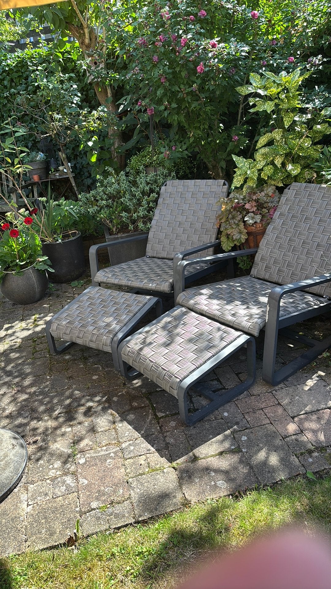 Tuinset/loungestoelen, Gebruikt, Stoel, Aluminium, Loungeset