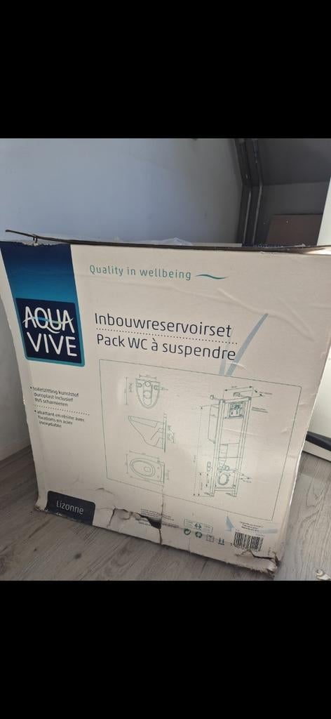 Nieuw Aqua Vive Inbouwreservoirset Toilet Lizonne, Ophalen of Verzenden, Nieuw, Toilet