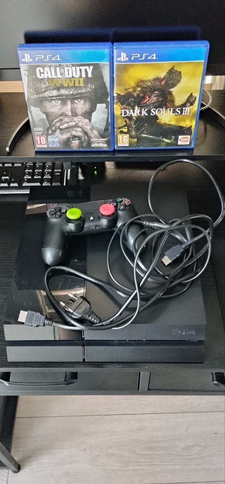 PlayStation 4 met 2 games en controller, Ophalen of Verzenden, Met 1 controller, Original, 500 GB