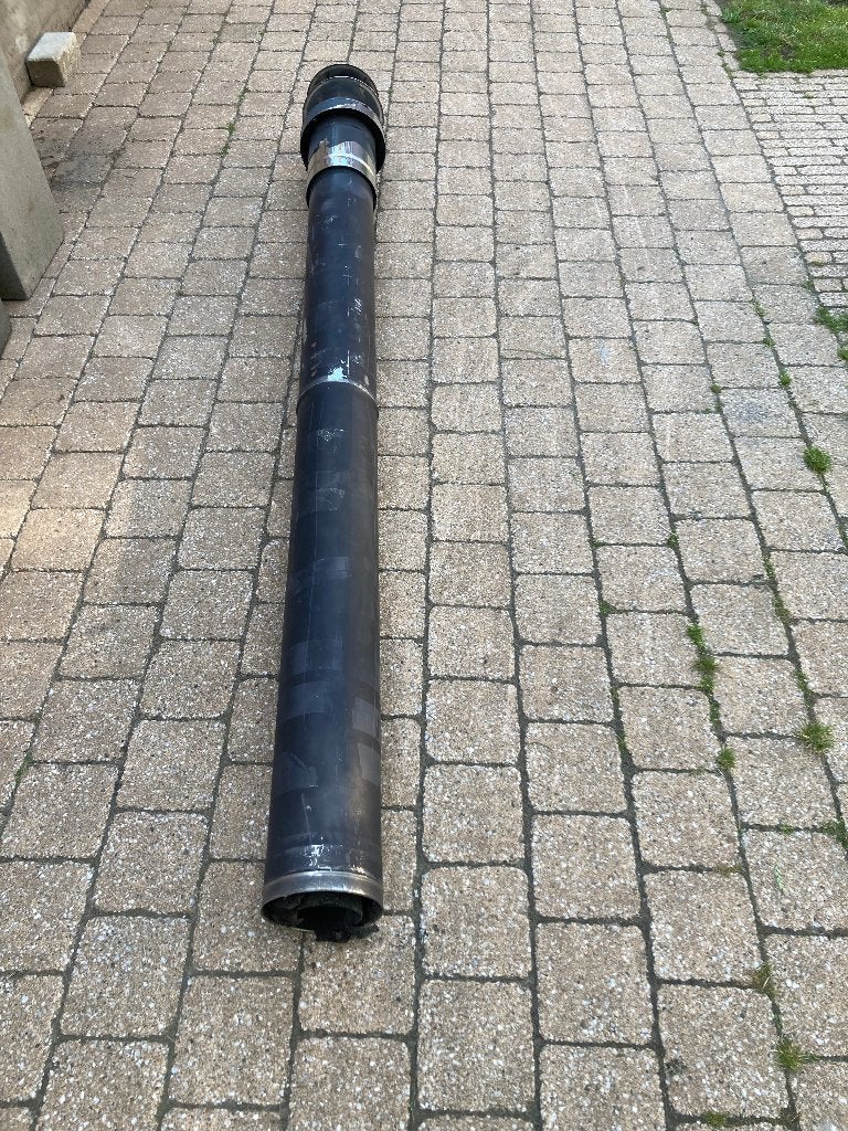 Dubbelwandige RVS kachelpijp en trekkap, Doe-het-zelf en Verbouw, Buizen en Afvoer, Ophalen, Gebruikt, 2 tot 4 meter, Rvs