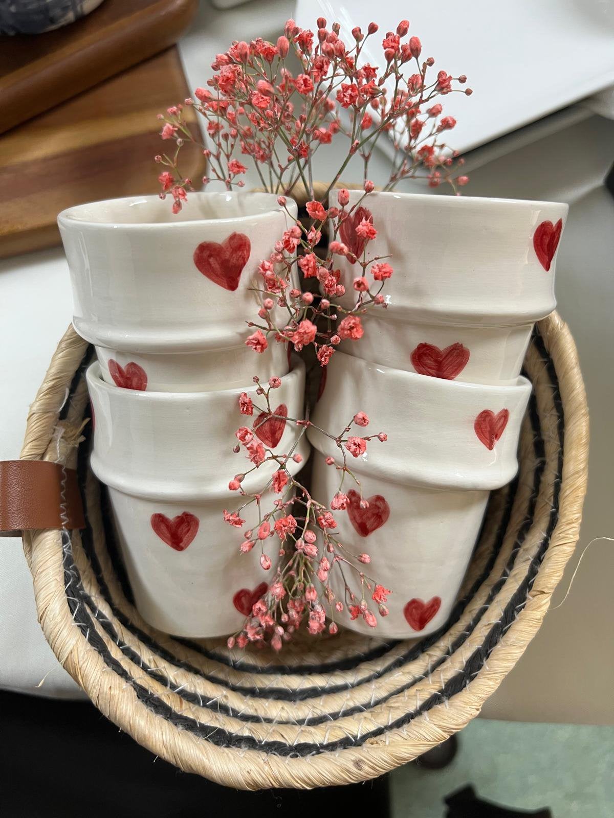 koffieglaasjes met mooi design set 4 stuks, Ophalen of Verzenden
