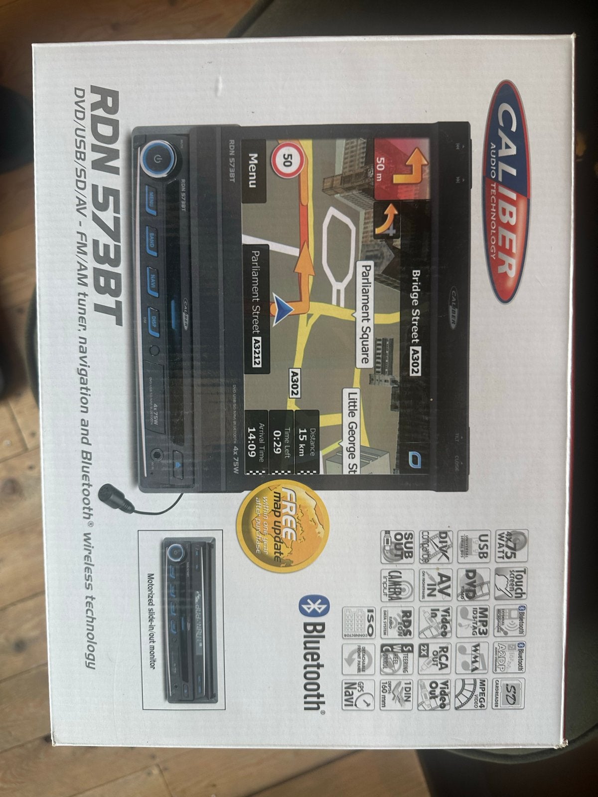 Caliber RDN 573BT Navigatie DVD/USB/SD/AV Bluetooth, Ophalen, Nieuw