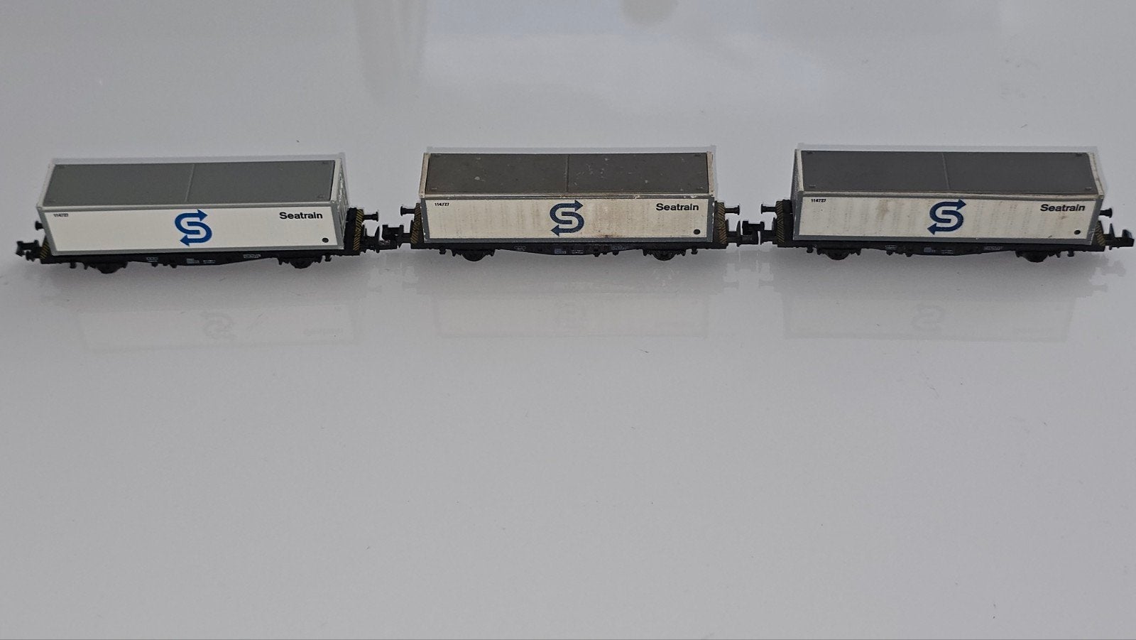 Fleischmann 8240 Seatrain goederenwagons, Gebruikt, Gelijkstroom, Fleischmann, Wagon