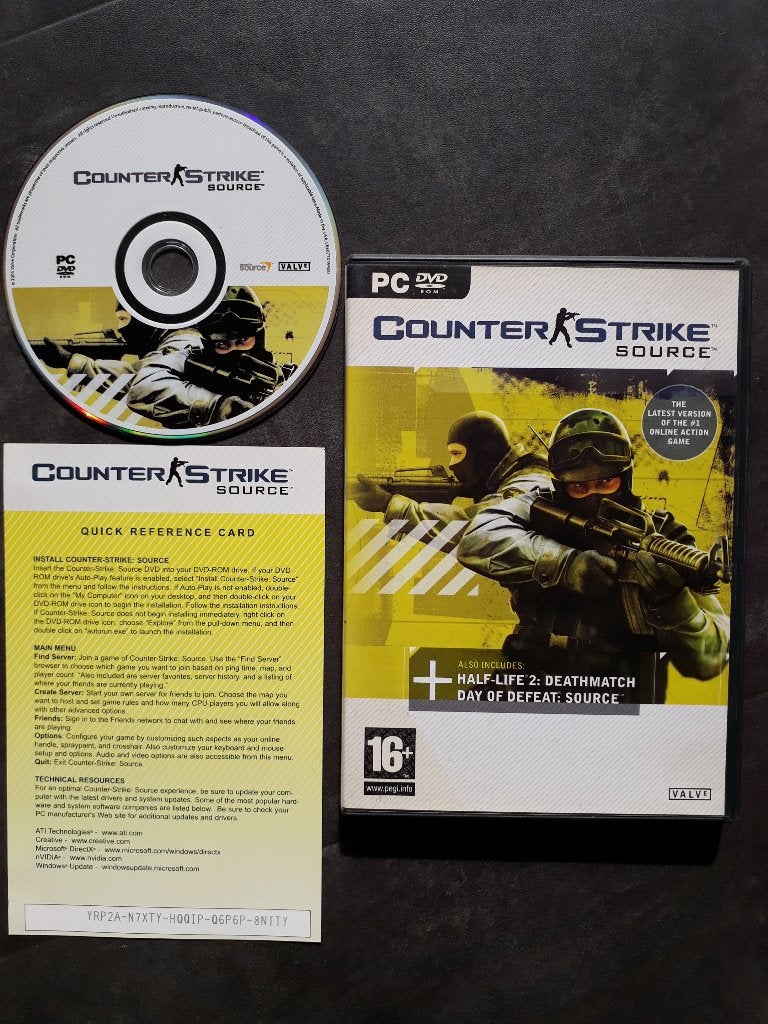 PC Game - Counterstrike Source - Tactical Shooter, Spelcomputers en Games, Shooter, 1 speler, Ophalen of Verzenden, Zo goed als nieuw