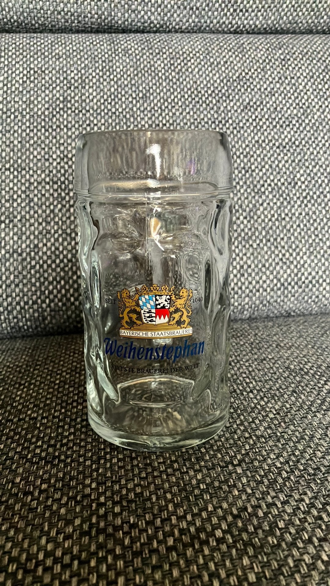 Weihenstephan bierglas/bierpul 0,5 l, Ophalen of Verzenden, Gebruikt, Glas of Glazen, Overige merken