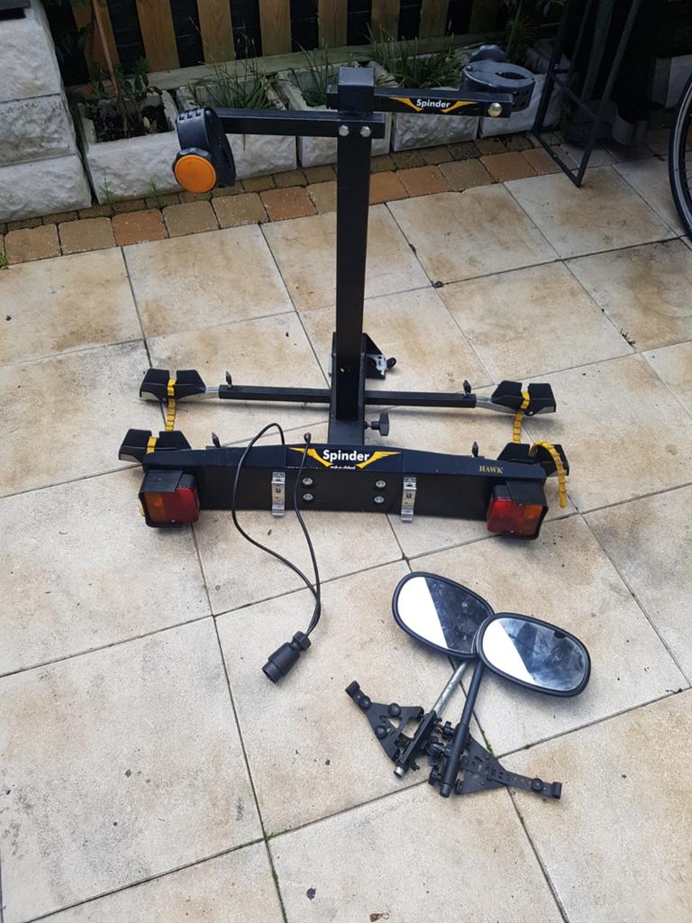 Spinder fietsendrager, Ophalen, Gebruikt, Trekhaakdrager