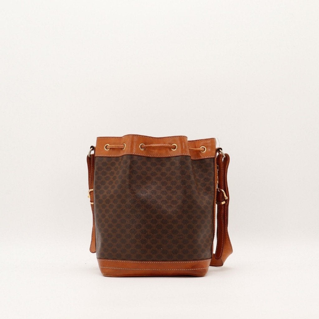 Céline Macadam bucket tas, Verzenden, Gebruikt, Bruin, Overige typen
