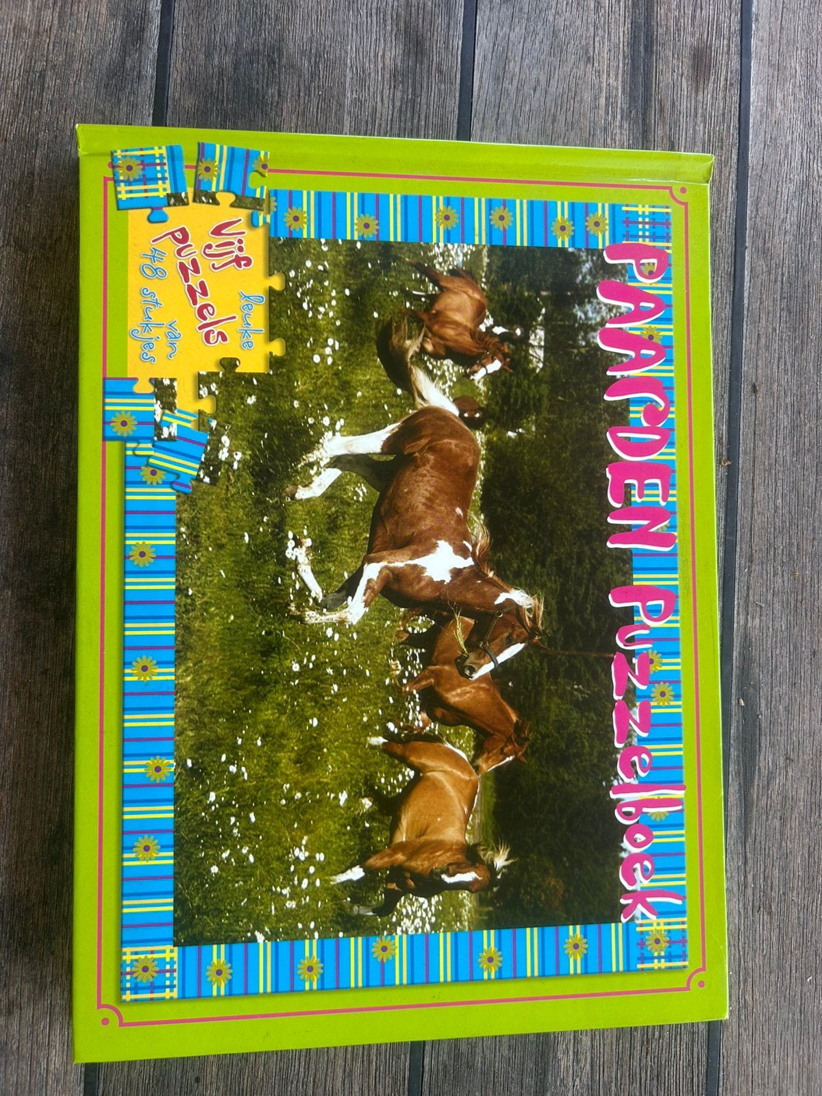 Paardenpuzzelboek, Verzenden, Minder dan 500 stukjes, Zo goed als nieuw, Legpuzzel