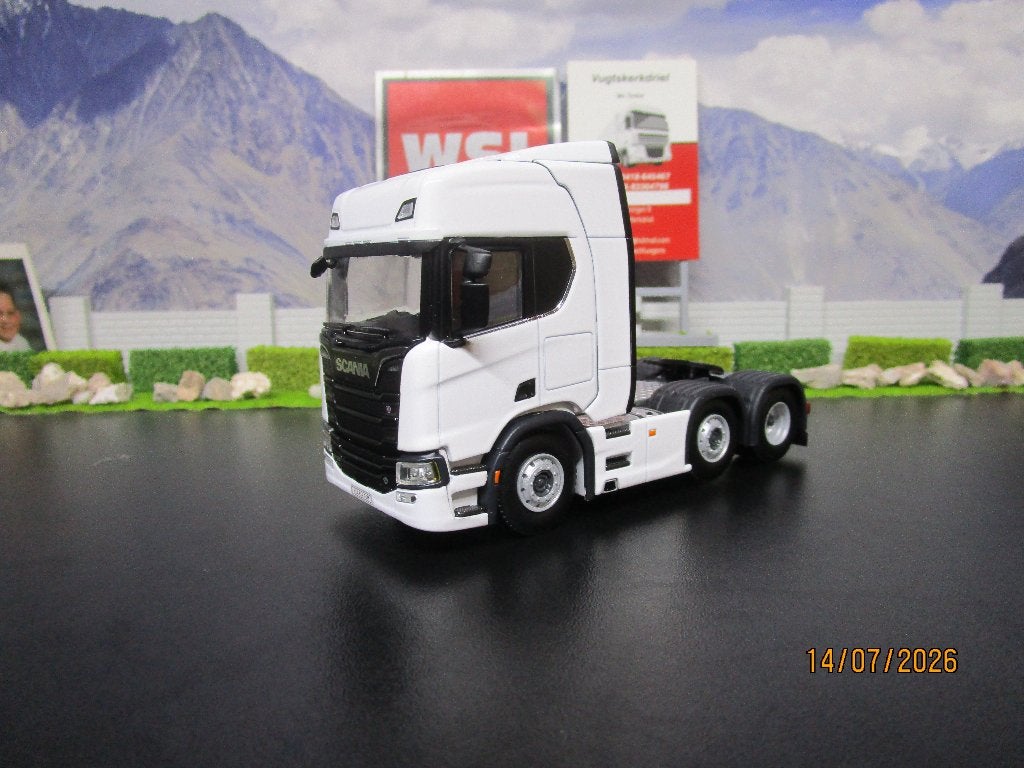 nieuw wsi 03-2005 white line scania r highline cr20h6x2, Hobby en Vrije tijd, Modelauto's | 1:50, Ophalen of Verzenden, Nieuw