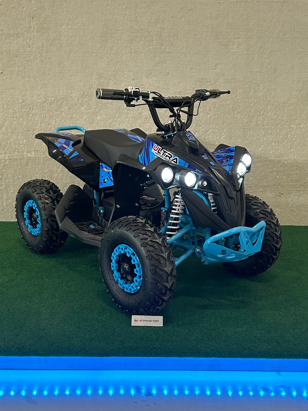 Ultra 1200 watt 48V electrische blauwe kinder quad,garantie, Ultra, Nieuw, Afspraakpunt.nl, Afspraakpunt