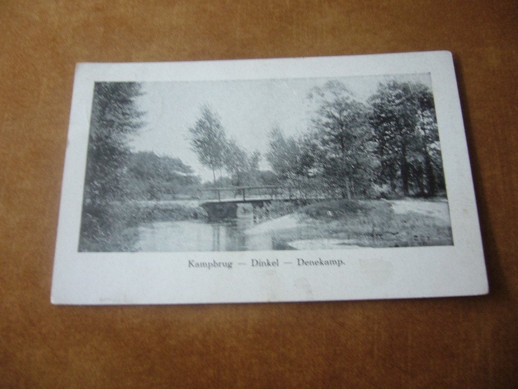 DENEKAMP  =  KAMPBRUG - DINKEL  BRIEFKAART, Ophalen of Verzenden, Voor 1920, Gelopen, Overijssel