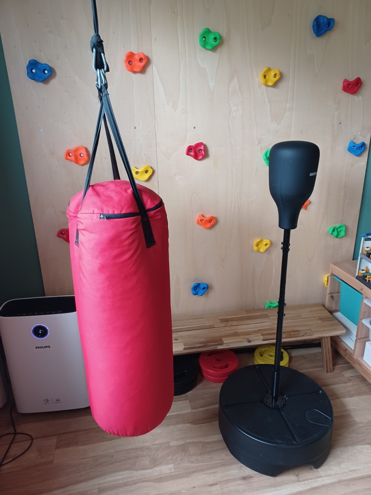 Outshock bokszak - rood 14 kg, Ophalen, Zo goed als nieuw, Bokszak