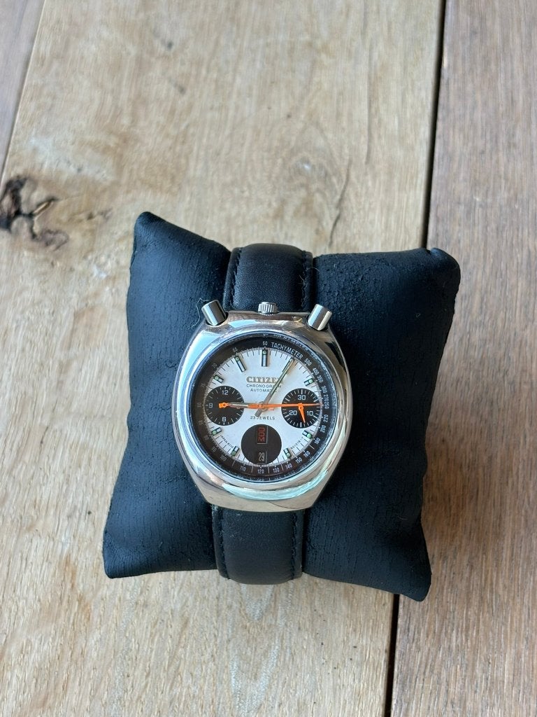 Citizen Chronograph Automatic Bullhead - Vintage horloge '70, Staal, Met bandje, Polshorloge, Citizen