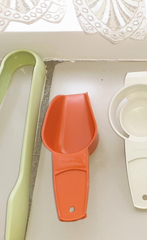 Tupperware maatschepje, Ophalen of Verzenden, Zo goed als nieuw, Oranje, Overige typen